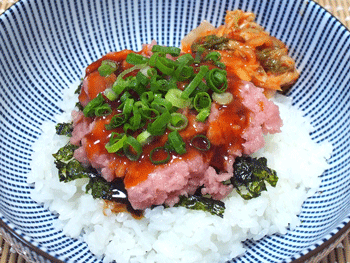 韓国風ネギトロ丼