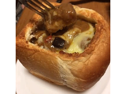 Curry pot bread